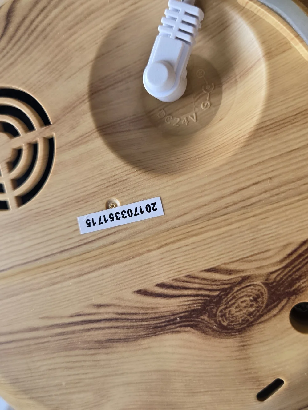 Wood-Tone Ultrasonic Diffuser — Natural Brown Finish